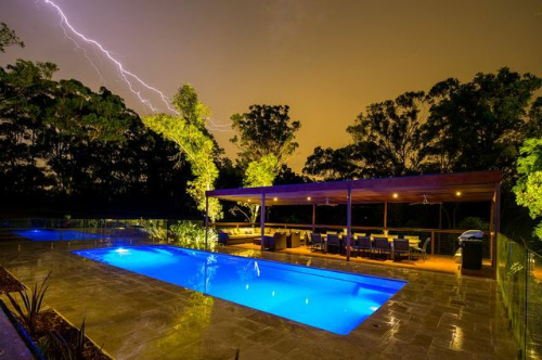 Hydropro stormy night swimming pool